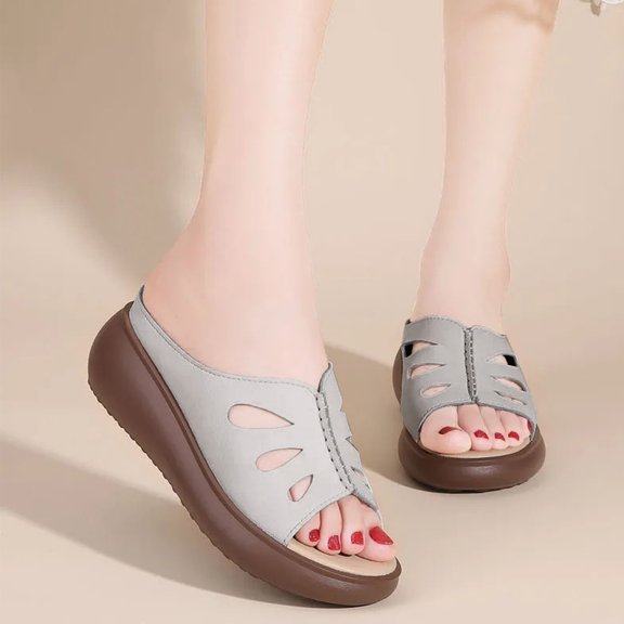 Wowcloth Open-Toe Sandals for Women – Casual Slip-On Spring Dressy Arrival with Stylish Spring Outfits,Plus Size
