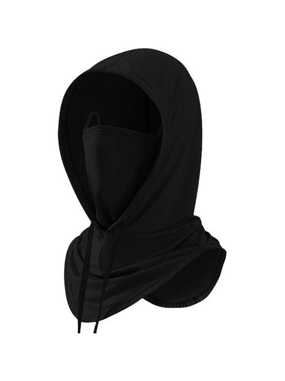 Outdoor Sun Protection Hood, Full Face Coverage with Detachable Mask, Lightweight Ice Silk for Summer Sports and Daily Use