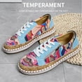 thumbnail image 1 of Wowcloth Plus Size Casual Sneakers for Women – Color Block Bohemian Print Thick Sole Lace-Up for Comfortable Daily Wear & Outdoor Walking, 1 of 9