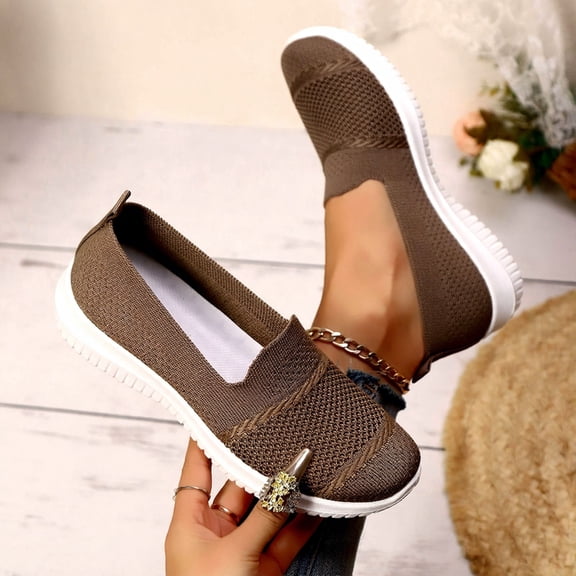 Wowcloth Plus Size Women's Fabric Wedge Sandals – Lightweight Comfortable with Soft Sole for Spring Summer Casual and Versatile Wear