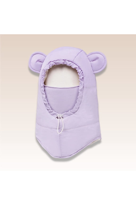 Trapper Hat for Boys and Girls with Integrated Scarf and Detachable Face Mask, Windproof and Warm for Outdoor Activities and Daily Use