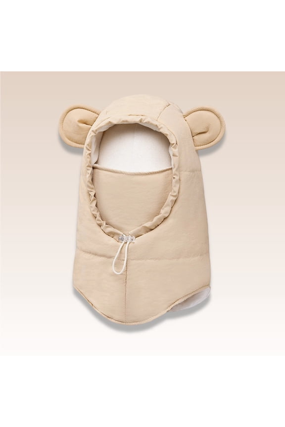 Trapper Hat for Boys and Girls with Integrated Scarf and Detachable Face Mask, Windproof and Warm for Outdoor Activities and Daily Use