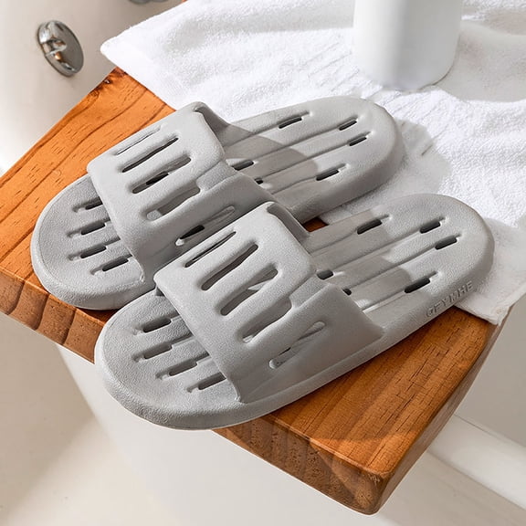 Wowcloth Unisex Bath Slippers – Non-Slip Quick-Dry Perforated Design for Bathroom and Home Use