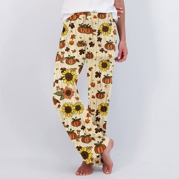 Wowcloth Unisex Halloween Printed Pajama Pants - Comfortable Soft Casual Sleepwear Trousers for Men & Women