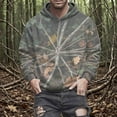 thumbnail image 1 of Wowcloth Unisex Long Sleeve Fleece-Lined Hoodie Sweatshirt - Camouflage Leaf Print with Pockets, Hooded with Adjustable Drawstring for Casual Outdoor Wear & Street Style, 1 of 8