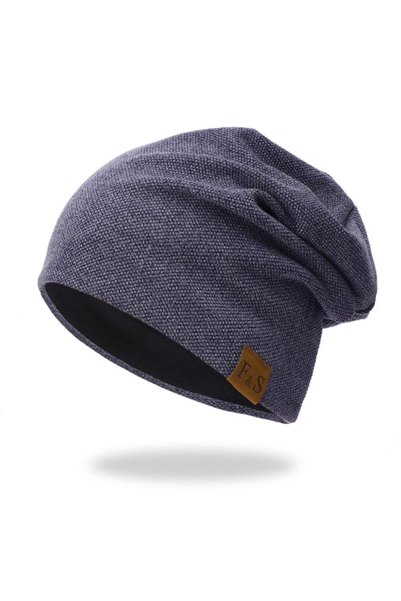 Urban Street Sport Hip Hop Knit Beanie, Loose Fit Unisex Cozy Warm Winter Hat, Casual Stylish Outdoor Knitted Cap for Men Women