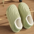 thumbnail image 1 of Wowcloth Waterproof Plush Slippers for Women – Thick Sole Non-Slip Thermal Fleece-Lined with Closed Toe for Indoor Outdoor Home Wear in Fall Winter Season, 1 of 9