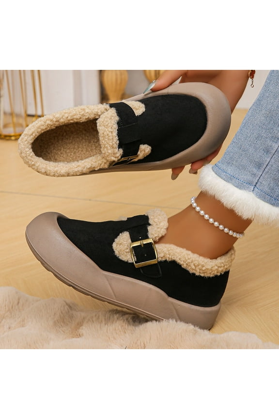 Winter Snow Boots for Women – Fleece-Lined Slip-Proof Design with Thickened Warmth for Outdoor and Casual Wear