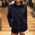 thumbnail image 1 of Wowcloth Woman's Coral Fleece Jacket, Long Sleeve with Front Zipper, Thermal Insulated for Casual Outdoor and Daily Wear, 1 of 9