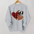 thumbnail image 1 of Wowcloth Woman's Crewneck Sweatshirt, Long Sleeve with Valentine Print, Soft and Comfortable for Daily Wear and Valentine's Day, 1 of 6