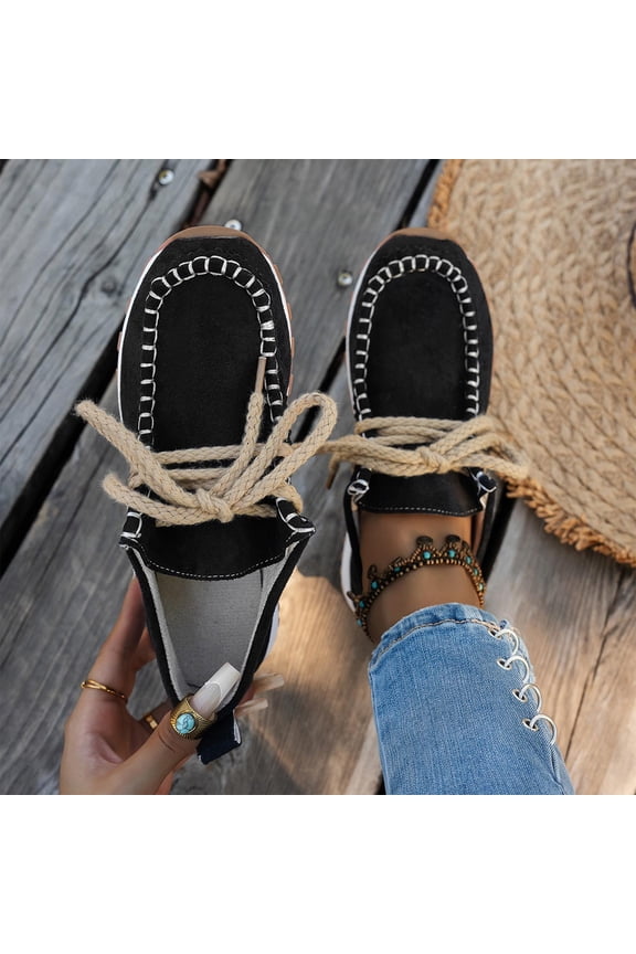 Woman's Loafers, Fashion Casual Versatile Slip-On with Comfortable Design, Low-Cut Flat Shoes for Everyday Wear and Leisure Outings