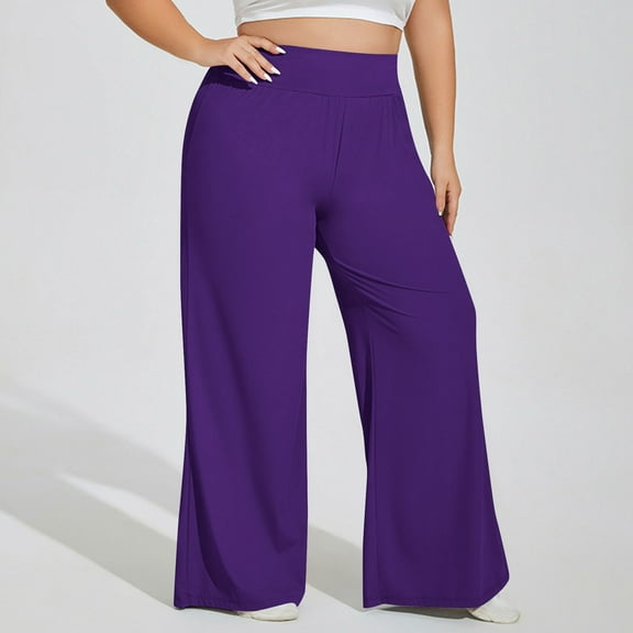 Wowcloth Woman's Running Yoga Pants, High-Waisted with Tummy Control, Stretchy Loose-Fit Workout Sweatpants for Gym, Yoga and Casual Wear