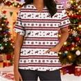 thumbnail image 1 of Wowcloth Woman's Short Sleeve V-Neck Scrubs Top with Christmas Print and Pocket for Healthcare Work and Daily Use, 1 of 7