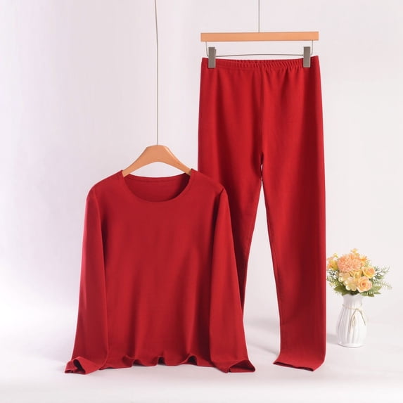 Wowcloth Woman's Velvet Homewear Set, Plus-Size Comfort with Seamless Design, Thermal Winter Sleepwear Pajamas, Cozy Loungewear for Indoor Relaxation