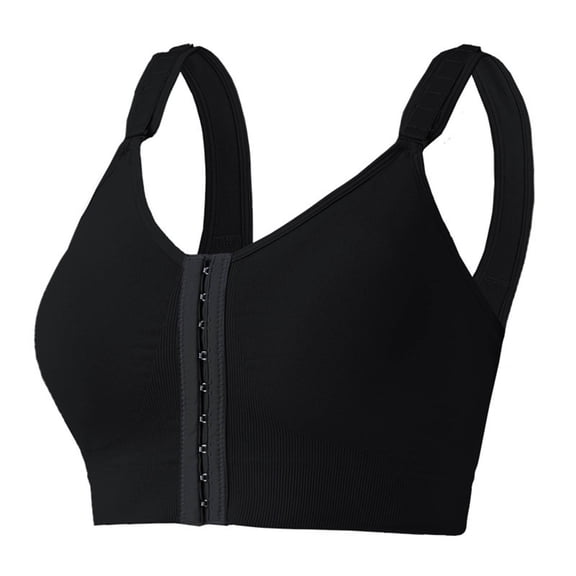 Wowcloth Women's Adjustable Sports Bra with 9-Row Hook Closure, Gather and Side Boob Coverage, Shape Correction, Anti-Sagging and Anti-Spillage for Workout and Exercise