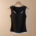 thumbnail image 1 of Wowcloth Women's Camisole Top with Built-in Bra, Lightweight Breathable Lace Trimmed, Sleeveless Summer Sleepwear for Lounge and Daily Wear, 1 of 3