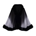 thumbnail image 1 of Wowcloth Women's Cape, Solid Color with Collar, Warm Knit Outerwear for Travel and Daily Use, 1 of 5