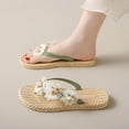 thumbnail image 1 of Wowcloth Women's Casual Flip-Flop Sandals – Floral Strap Slip-On Design for Spring Summer Beach Wear & Versatile Everyday Slides, 1 of 7