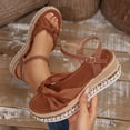 thumbnail image 1 of Wowcloth Women's Casual Sandals – Comfortable Thick Sole with Solid Color for Summer Outdoor Wear, 1 of 9
