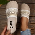 thumbnail image 1 of Wowcloth Women's Casual Slip-On Flats – Solid Color Versatile Round Toe Breathable Lace Closed-Toe Design for Everyday Comfort and Style, 1 of 9