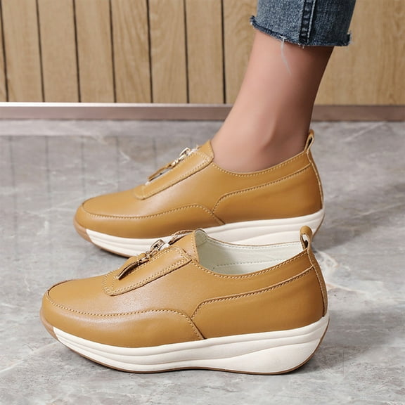 Wowcloth Women's Casual Slip-Ons - Lightweight Anti-Slip Sneakers with Easy Slip-On for Fashionable Daily Wear Footwear