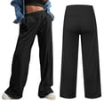 thumbnail image 1 of Wowcloth Women's Casual Wide Leg Pants with Drawstring and Double Pockets, 1 of 5