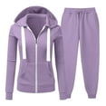 thumbnail image 1 of Wowcloth Women's Casual Zip-up Hoodie and Sweatpants Set - Comfortable Two-Piece Sportswear, 1 of 8