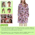 thumbnail image 1 of Wowcloth Women's Customized Flannel Robe - Heart Print Plush Fleece-Lined Hooded Long Sleepwear for Cozy Winter Nights & Home Relaxation, 1 of 6