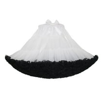 Wowcloth Women's Elastic Waist Chiffon Petticoat Puffy Tutu Tulle Skirt Princess Ballet Dance Pettiskirts Underskirt,Cute New