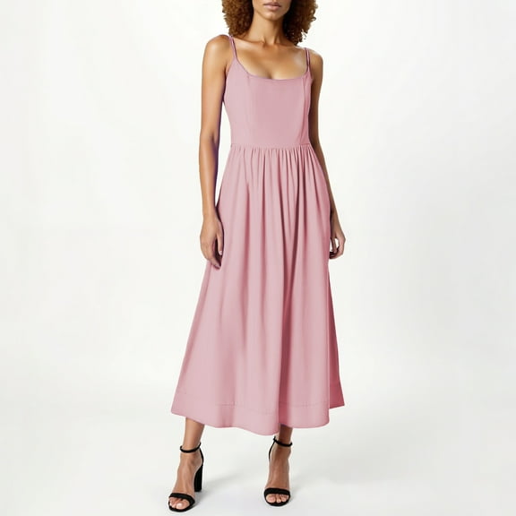 Wowcloth Women's Elegant French Waist Slim Suspender Dress