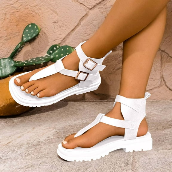 Wowcloth Women's Fashion Casual Exquisite - Decoration Beach Sandals - Versatile for Spring & Summer Leisure and Outdoor