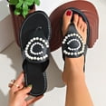 thumbnail image 1 of Wowcloth Women's Fashion Casual Flat Slides – Soft Solid Color Summer Style for Everyday Outdoor Wear,Plus Size, 1 of 6