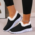 thumbnail image 1 of Wowcloth Women's Fashion Casual Slip-On Flats – Comfortable Knit Upper with Faux Fur Trim & Round Toe Design for Everyday Spring Autumn Wear, 1 of 9