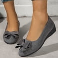 thumbnail image 1 of Wowcloth Women's Fashion Casual Slip-On Shoes for Beach – Stylish Bow Shape Versatile Slip-On with Comfortable Fit for Summer & Casual Outfits,Plus Size, 1 of 7