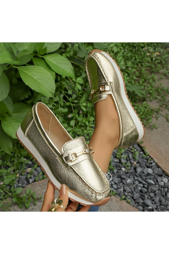 Women's Fashion Casual Summer Slip-On Loafers – Lightweight Low-Cut Flat Shoes for Easy Wear and Everyday Comfort