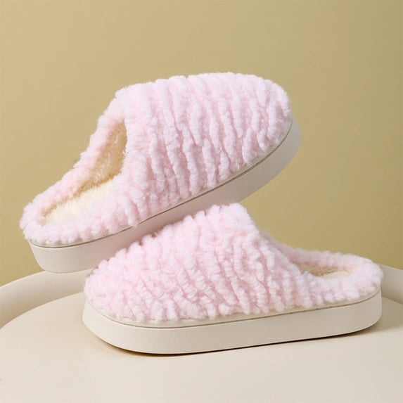 Wowcloth Women's Fashion Casual Winter Slip-On Slippers – Comfortable Closed-Toe Design for Cozy Home Indoor Outdoor Use