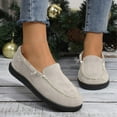 thumbnail image 1 of Wowcloth Women's Fashion Casual Winter Solid Color Driving Shoes – Comfortable Faux Fur Lined Slip-On with Round Toe Design for Daily Casual Wear, 1 of 9