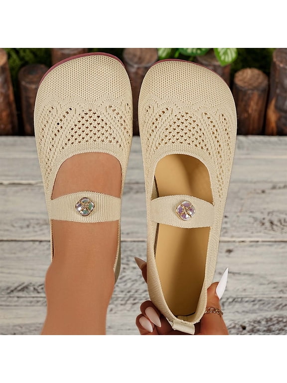 Women's Fashion Mesh Sneakers – Comfortable Slip-On with Breathable Openwork Design, Versatile Flat Shoes for Casual Wear and Everyday Comfort