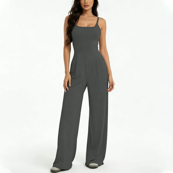 Wowcloth Women's Fashion Strapless Backless Jumpsuit with Waist-Defining and Wide-Leg for Daily Wear and Party