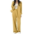 thumbnail image 1 of Wowcloth Women's Fashionable Elegant Business Suit with Lapel Jacket and Pants Set, 1 of 6