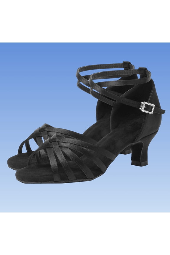 Women's Five-Piece Adult Latin Dance Mid-Heel Soft Sole Spring/Summer Trendy Textured Comfortable Dance Performance Performance Shoes