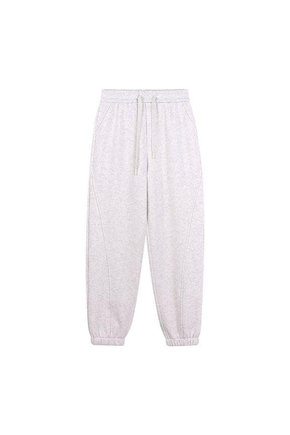 Women's Fleece Lined Jogger Pants - Thick & Warm Sweatpants with Drawstring Waist