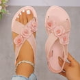 thumbnail image 1 of Wowcloth Women's Floral Decorated Slides – Comfortable Flat Soft Sole for Casual Spring Summer Beach Wear, 1 of 8