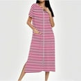 thumbnail image 1 of Wowcloth Women's Full-Length Zippered Robe - Cozy Knit Bathrobe with Ombre Design & Pockets, Homewear Loungewear for Relaxation, 1 of 7