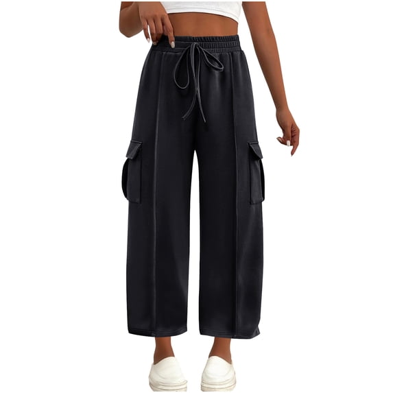 Wowcloth Women's High Waist Wide Leg Pants with Flowy Silhouette - Elegant and Loose Fit