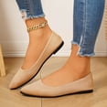 thumbnail image 1 of Wowcloth Women's Large Size Casual Sandals - Comfortable Pointed Toe Flat with Shallow Cut for Spring Summer Versatile Wear, 1 of 9