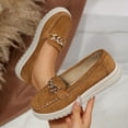 thumbnail image 1 of Wowcloth Women's Loafers – Low-Cut Breathable with Metal Chain Decoration, Flat Soft Sole for Fashion Casual Versatile Everyday Wear, 1 of 9