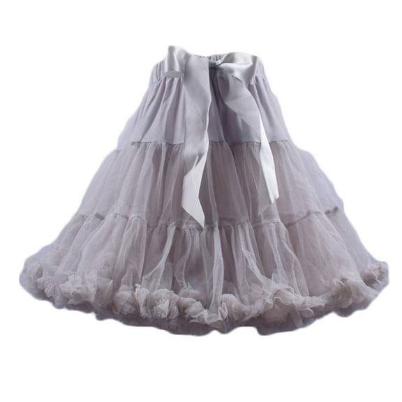 Wowcloth Women's Mesh Tulle Puffy Petticoat Tutu Ballet Bubble Short Ballerina Skirt
