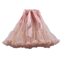 Wowcloth Women's Mesh Tulle Puffy Petticoat Tutu Ballet Bubble Short Ballerina Skirt
