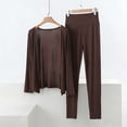 thumbnail image 1 of Wowcloth Women's Modal Pajama Set, Long Sleeve Solid Color Casual Loungewear with Cardigan for Spring and Fall Home Wear, 1 of 5
